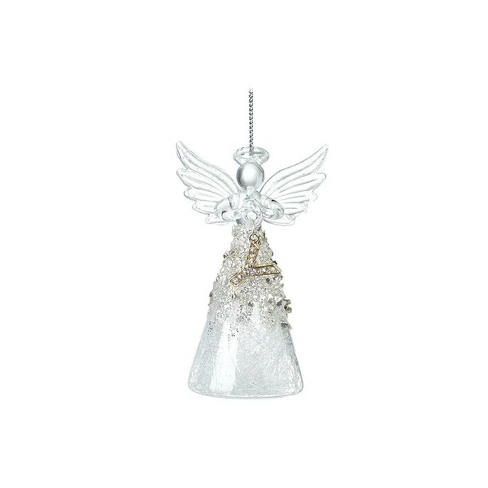Heaven Sends Glass Angel With Letter Y