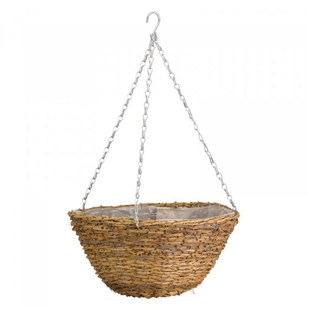 Smart Garden 12" Country Rattan Hanging Basket