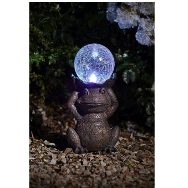 Smart Solar 41cm Colour Changing Ball Gazing Frog