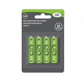 Smart Solar Rechargeable AA 1.2V Ni-MH 600mAh Battery (4 Pack)