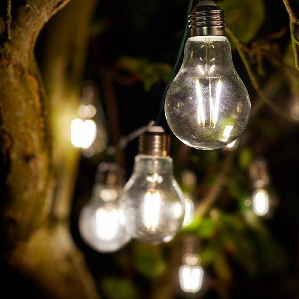 Smart Solar 10 Bulb Eureka Retro Solar String Lights