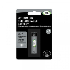 Smart Solar SuperBright Lithium 3.2v Ion Rechargeable Battery