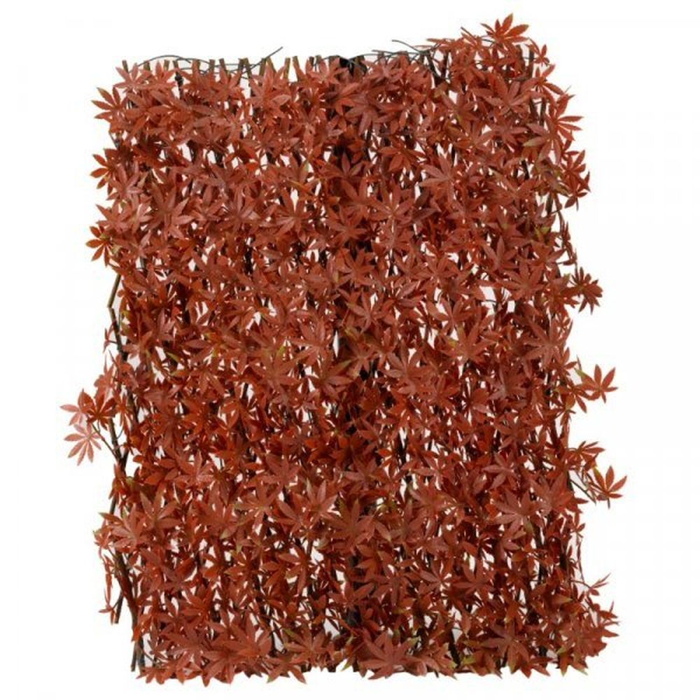 Faux Decor 180 x 60cm Red Acer Leaf Trellis