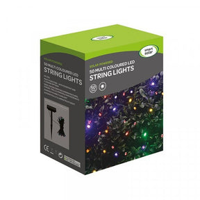 Smart Solar 50 LED Multi- Coloured Solar String Lights