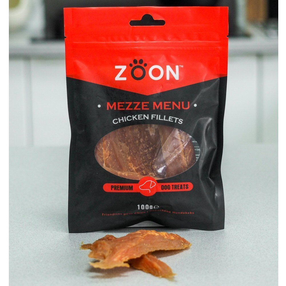 Zoon 100g Mezze Menu Chicken Fillet Dog Treats