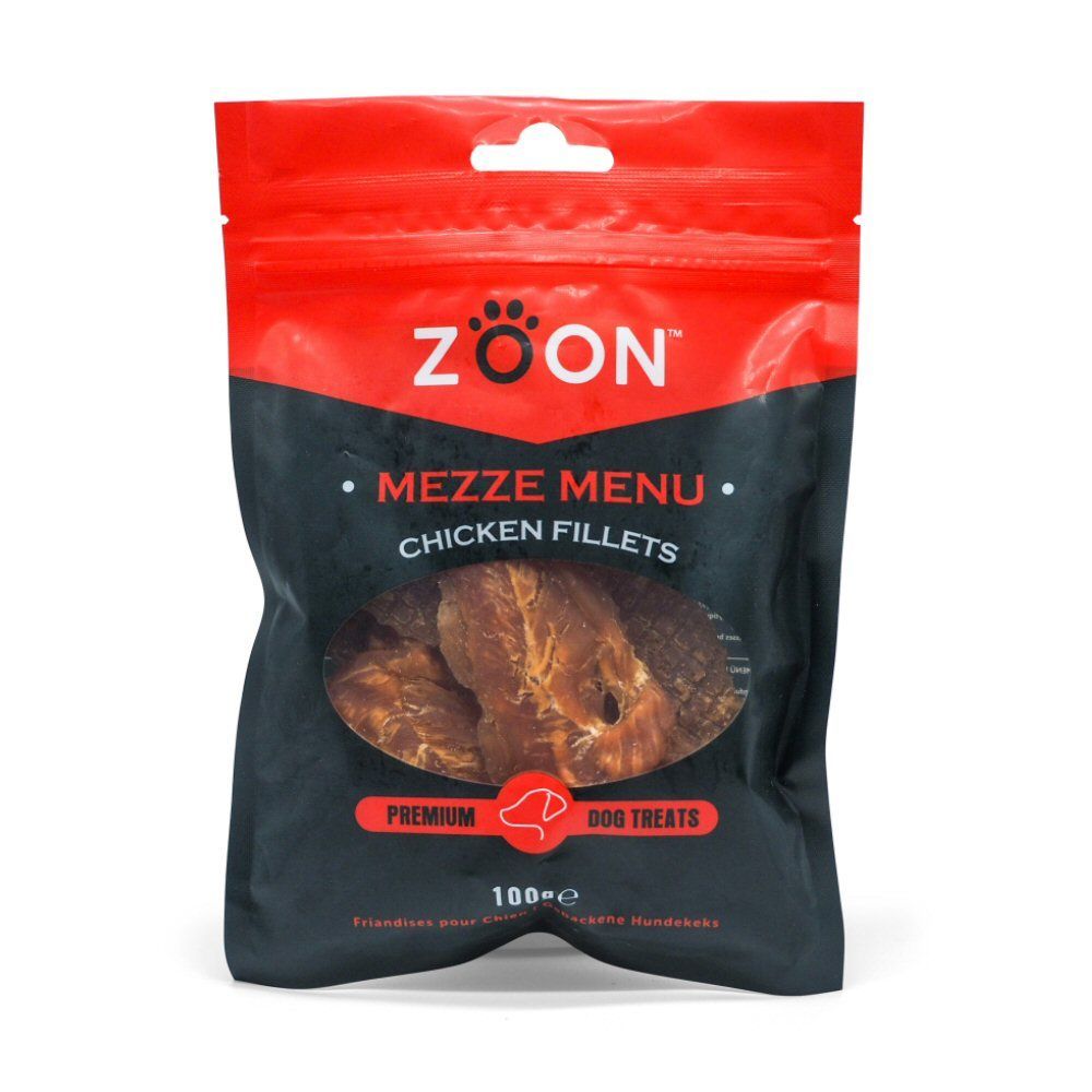 Zoon 100g Mezze Menu Chicken Fillet Dog Treats
