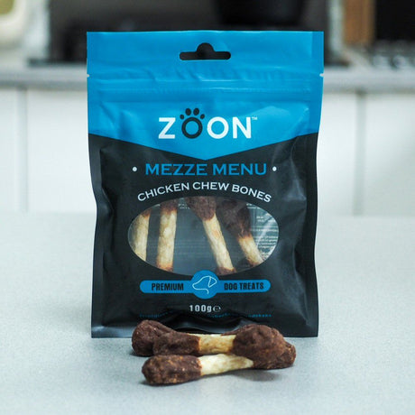 Zoon 100g Mezze Menu Chicken Chew Bones Dog Treats