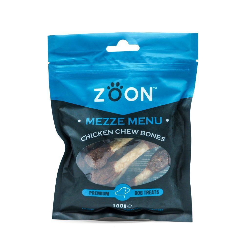 Zoon 100g Mezze Menu Chicken Chew Bones Dog Treats