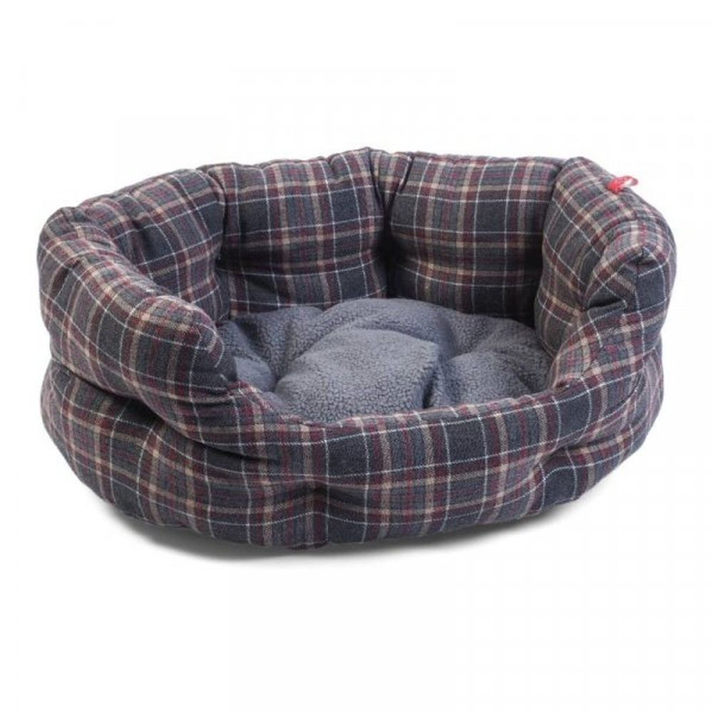 Zoon Oval Plaid Bed - Large