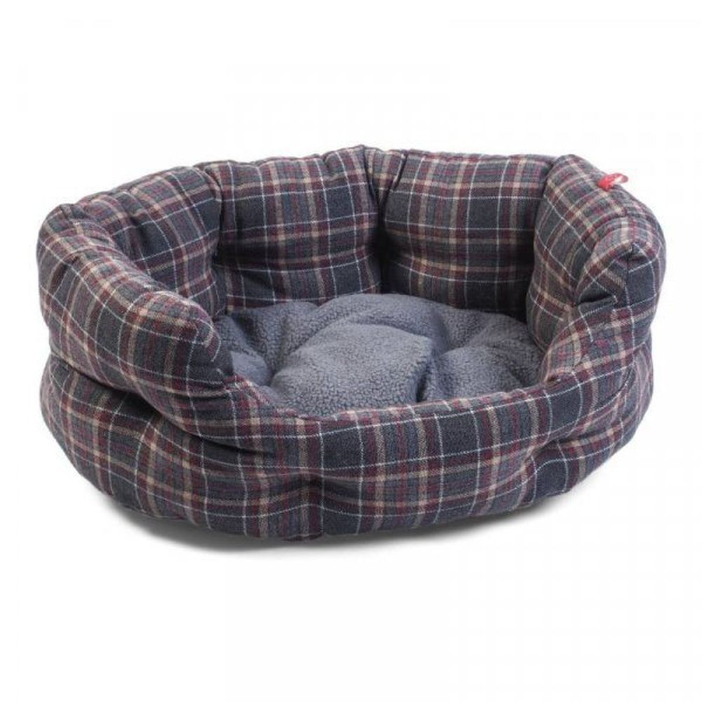 Zoon Oval Plaid Bed - Extra Large