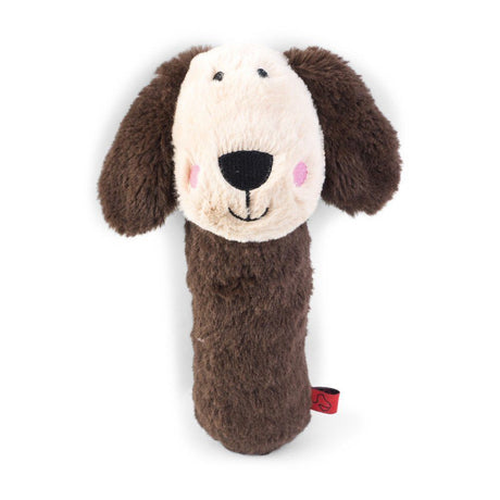 Zoon 25cm Sausage Roll Doggie Squeaky Soft Dog Toy (Choice of 2)