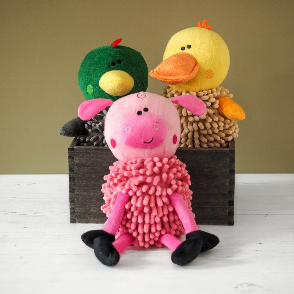 Zoon 23cm Noodly Drake Squeaky Soft Dog Toy