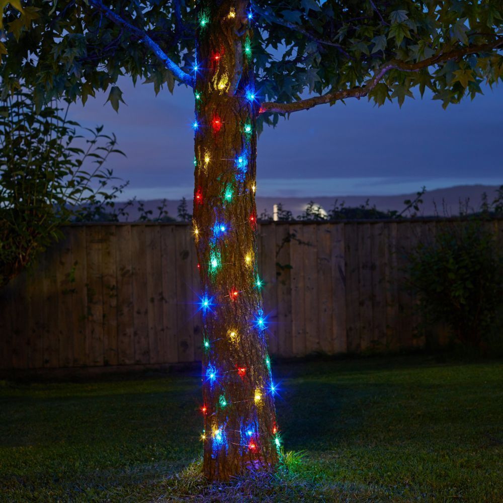 Smart Solar 100 Firefly LED Multi Coloured Star String Lights