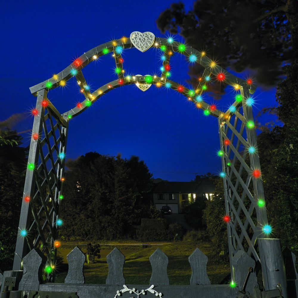 Smart Solar 100 Firefly LED Multi Coloured Star String Lights