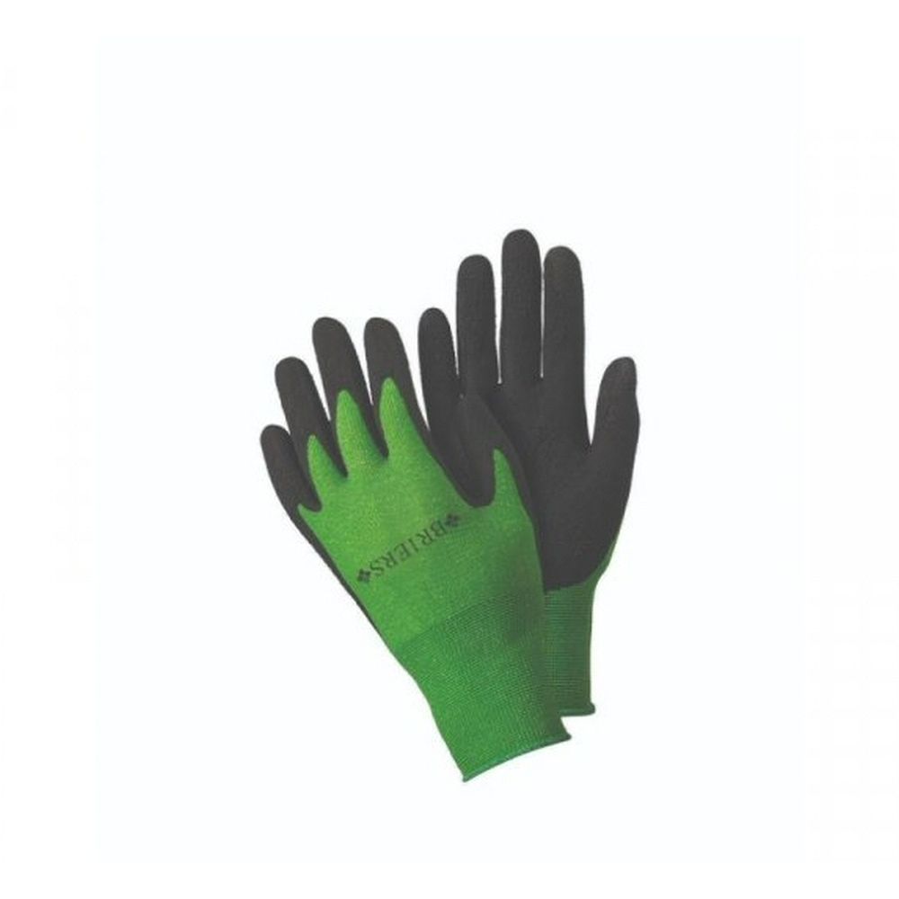 Briers Green & Black Bamboo Grips Gloves - Large