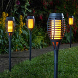 Smart Solar 47cm Black Party Flaming Torch (Pack of 5)