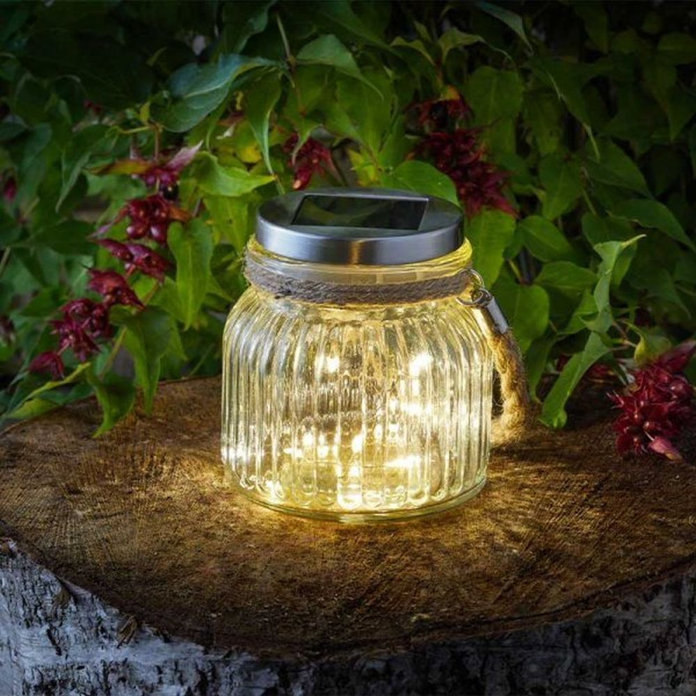 Smart Solar Firefly Glass Jar