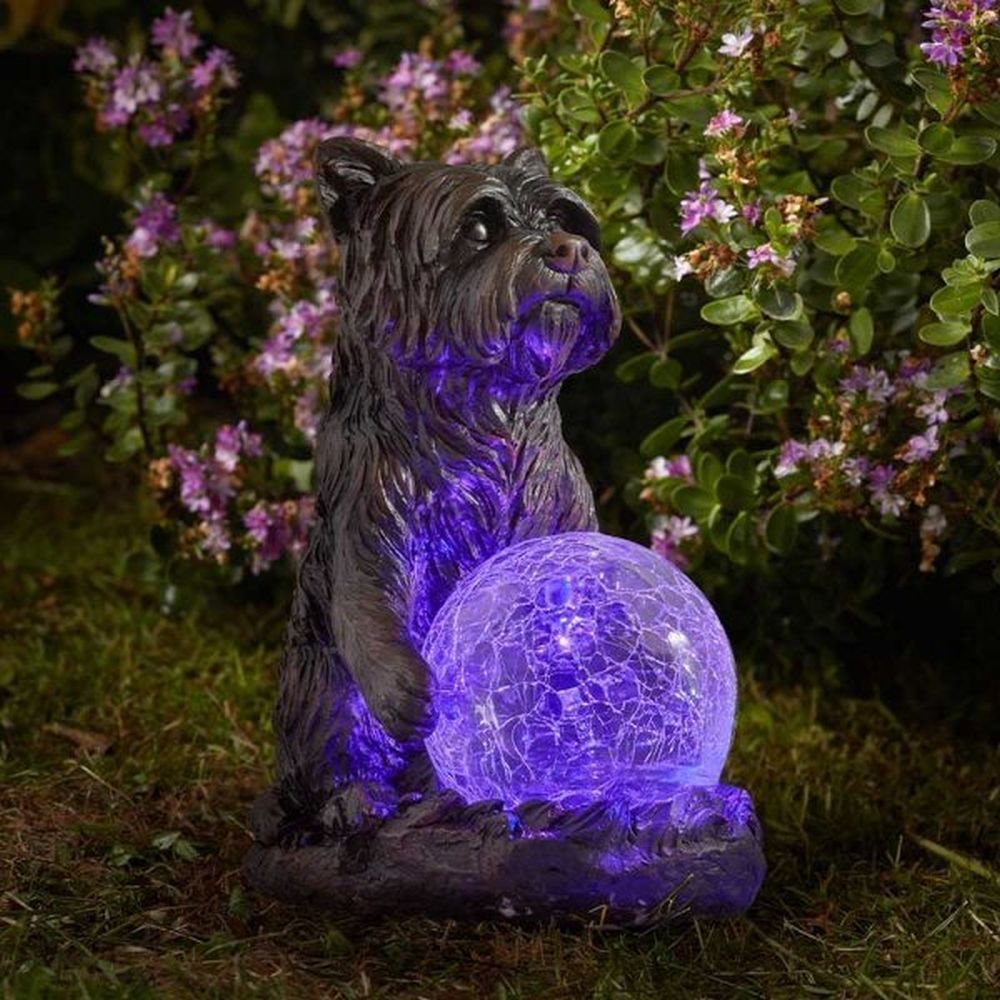 Smart Solar 19cm Mystic Dog Colour Changing Light