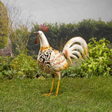 Smart Solar 45cm Metal Cockerel Silhouette