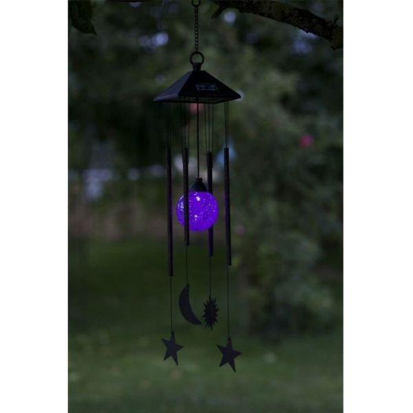 Smart Solar 78cm Sun, Moon & Star Solar LED Windchime