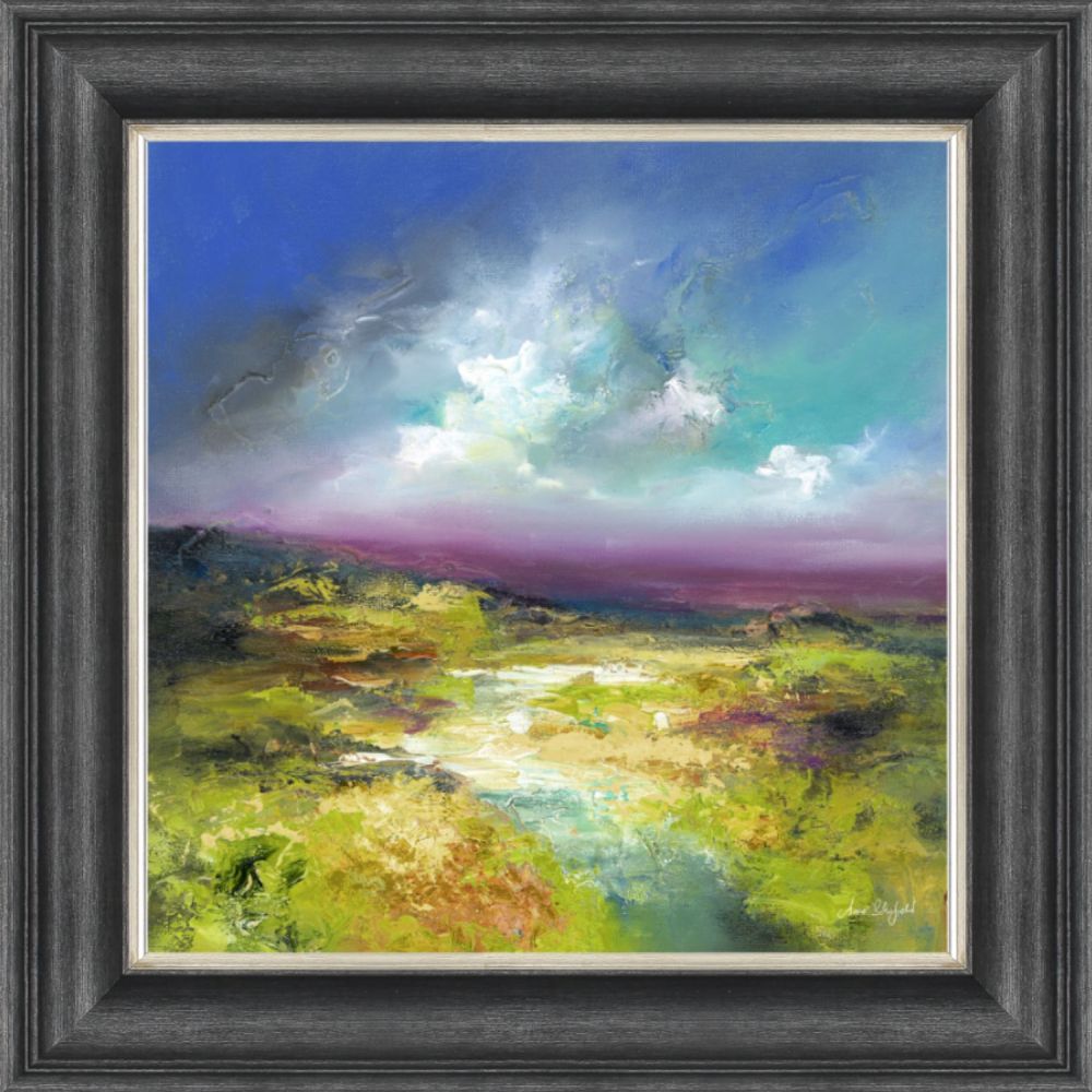 Artko 66cm 'Purple Valley' Framed Print by Anna Schofield