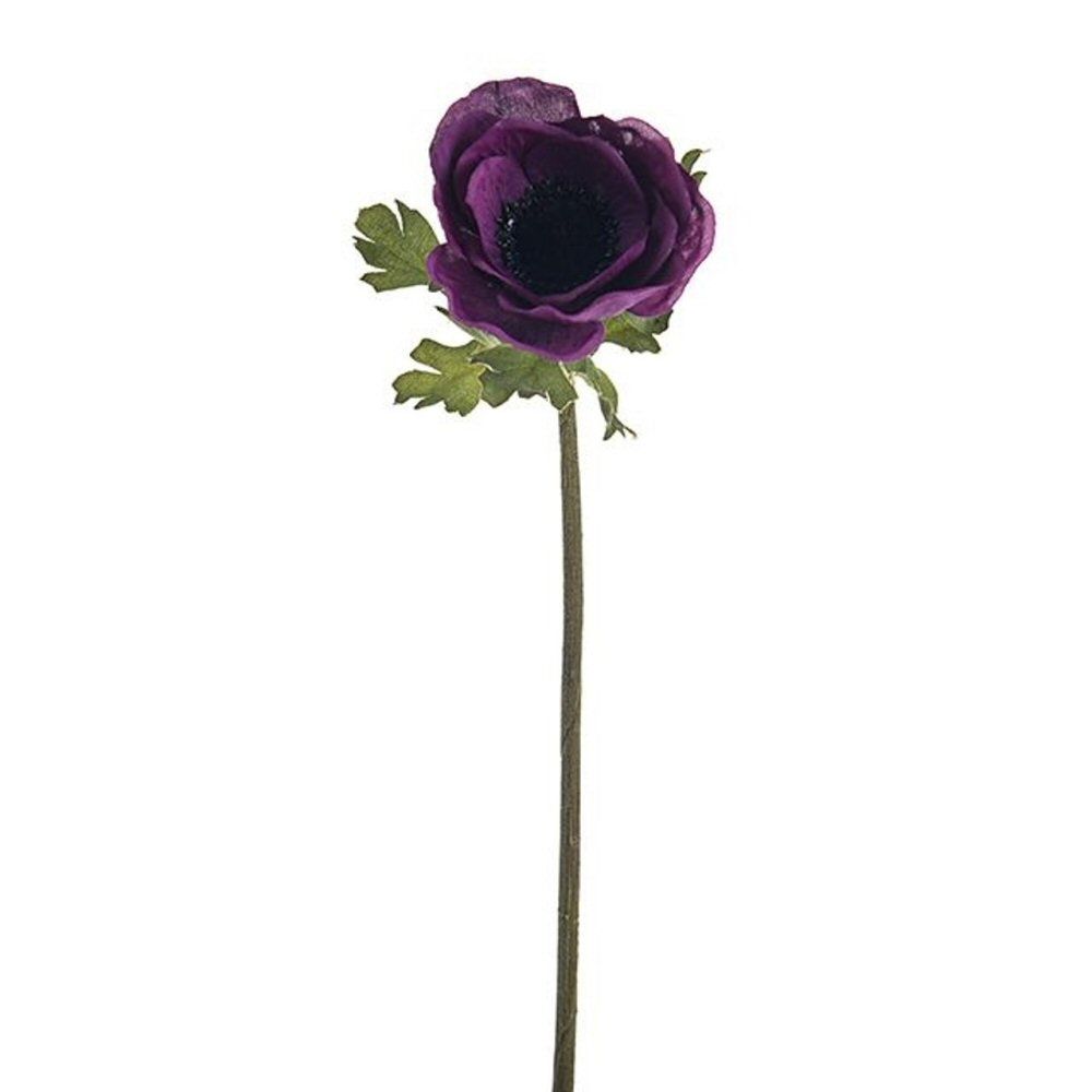 CB Imports 38cm Purple Olivia Artificial Anemone Stem