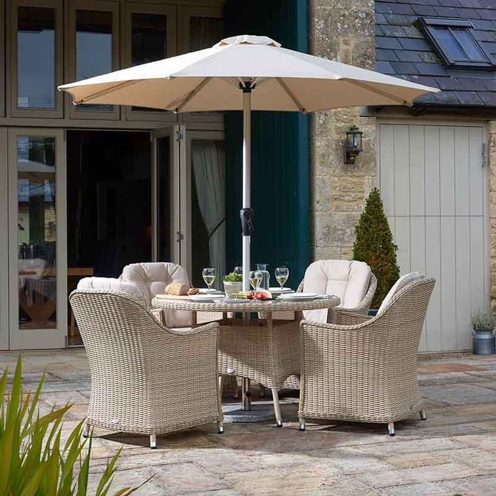 Bramblecrest 2.5m Sand Aluminium Parasol