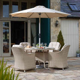 Bramblecrest 2.5m Sand Aluminium Parasol