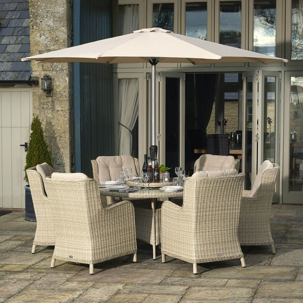 Bramblecrest 3m Sand Aluminium Parasol