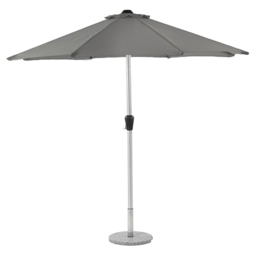 Bramblecrest 2.5m Grey Aluminium Parasol