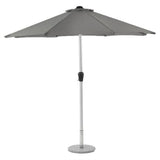 Bramblecrest 2.5m Grey Aluminium Parasol
