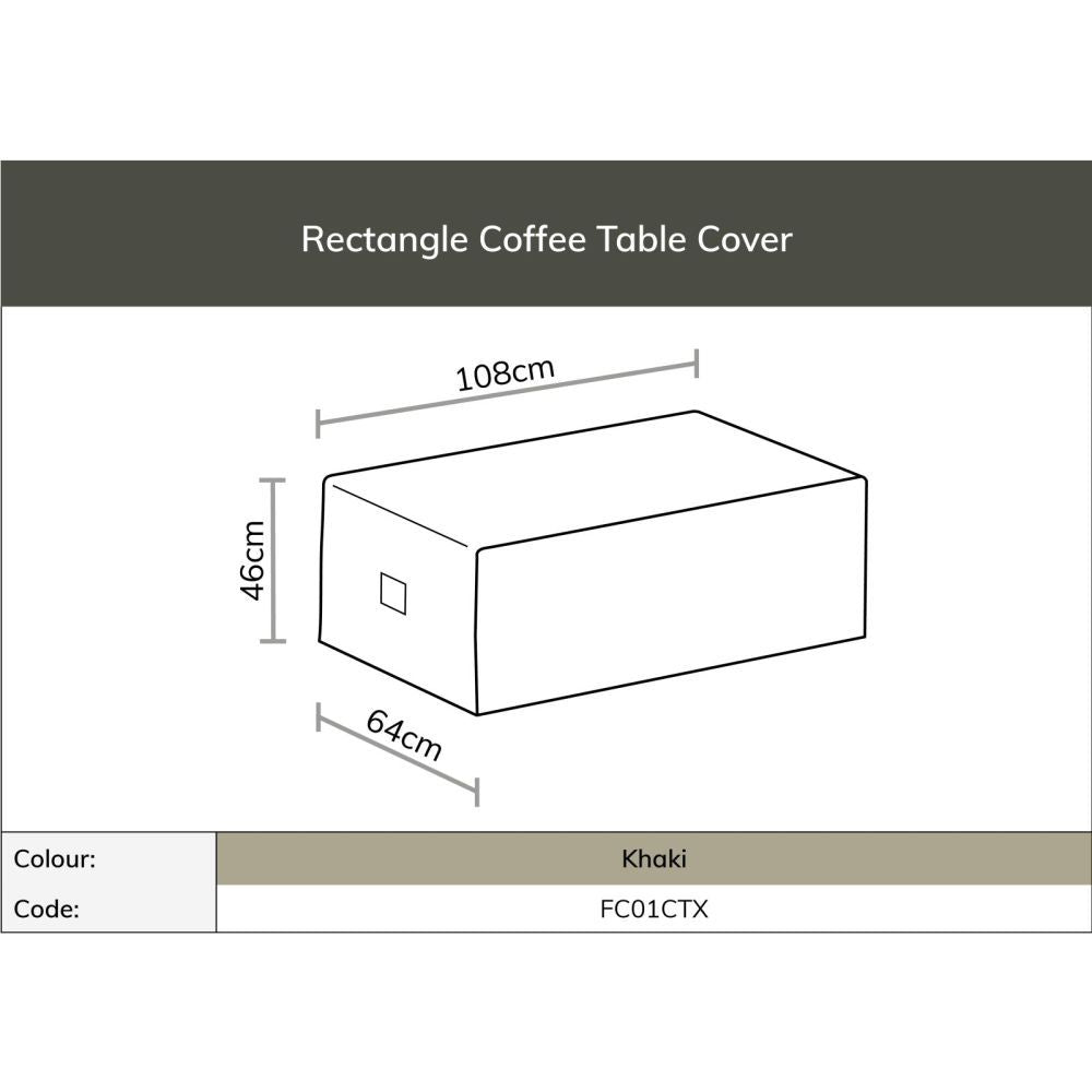 Bramblecrest Rattan 2 Seat Sofa, 2 Sofa Chairs & Coffee Table Set Covers - CV2SS1X
