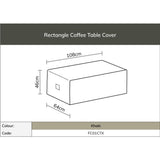 Bramblecrest Rattan 2 Seat Sofa, 2 Sofa Chairs & Coffee Table Set Covers - CV2SS1X