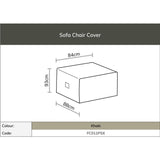 Bramblecrest Rattan 2 Seat Sofa, 2 Sofa Chairs & Coffee Table Set Covers - CV2SS1X