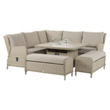 Bramblecrest Chedworth 8 Seater Firepit Reclining Corner Sofa Furniture Suite Sandstone