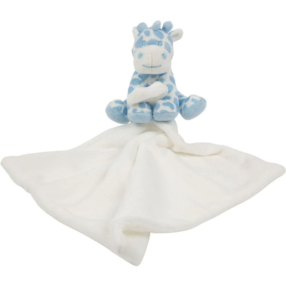 Suki Gifts Blue & White Bing Bing Giraffe Rattle Blankie