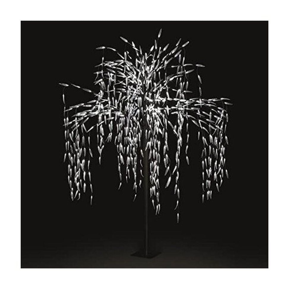 Premier 2.1m (7ft) 810 White LED Weeping Willow Pre Lit Tree