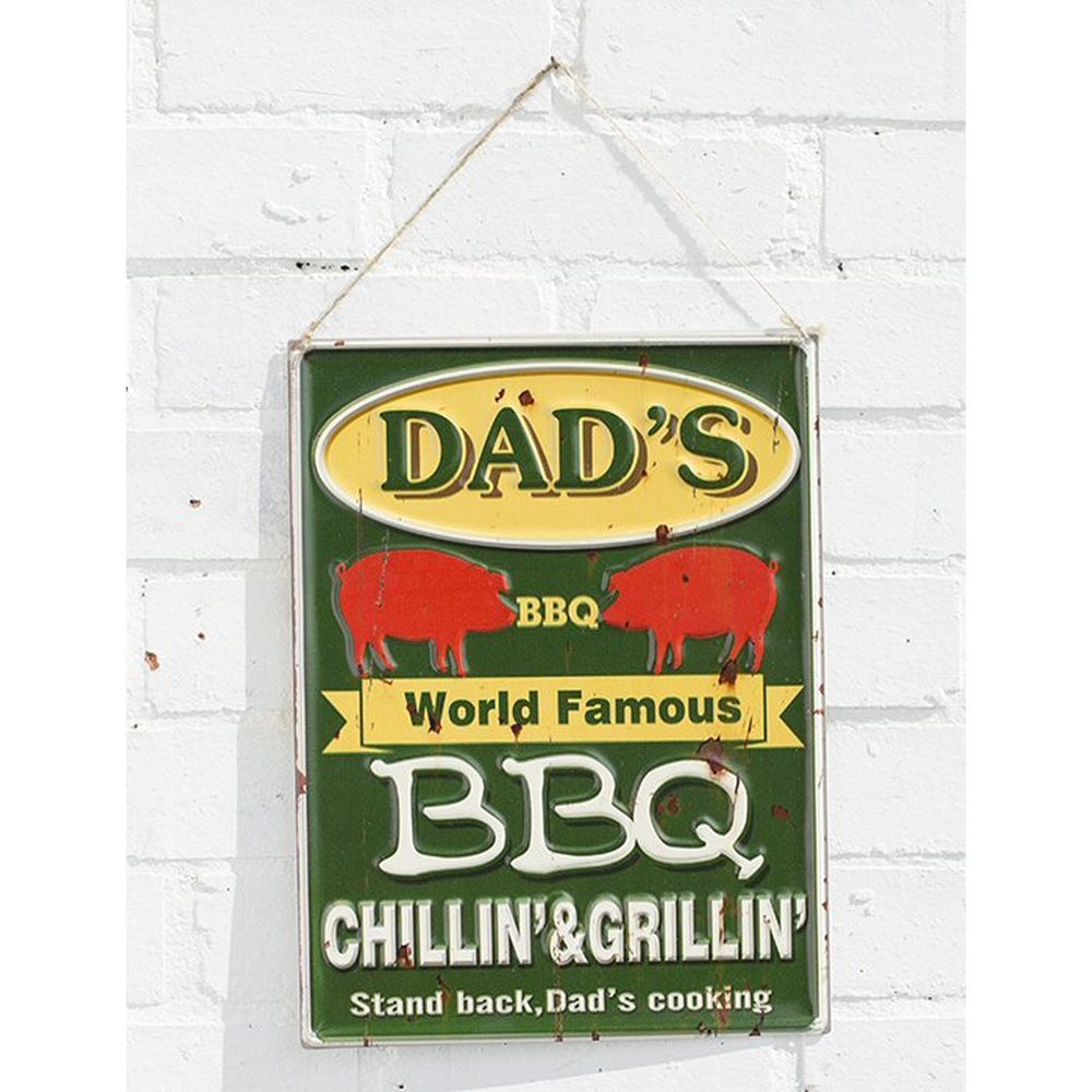 La Hacienda 40cm Dad's BBQ Wall Sign