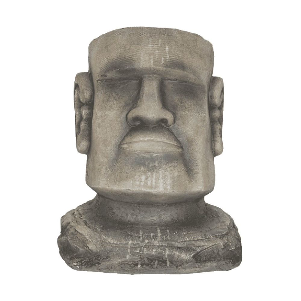 Island Moai Head Easter Sculpture Resin Statue Miniature Figures Figurines  Fish Ornament Stone Group Replicas 