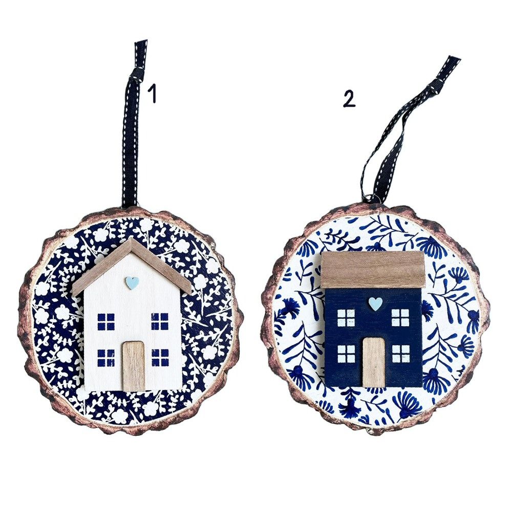 Langs 3D House On Bark Hanging Decoration (Choice of 2)