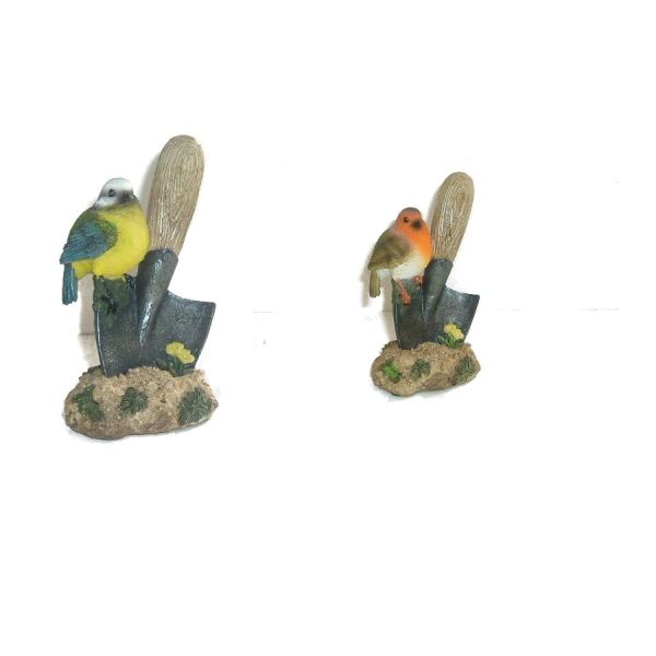 Vivid Arts 16cm Bird on Trowel Resin Ornament - BG-TROW-F