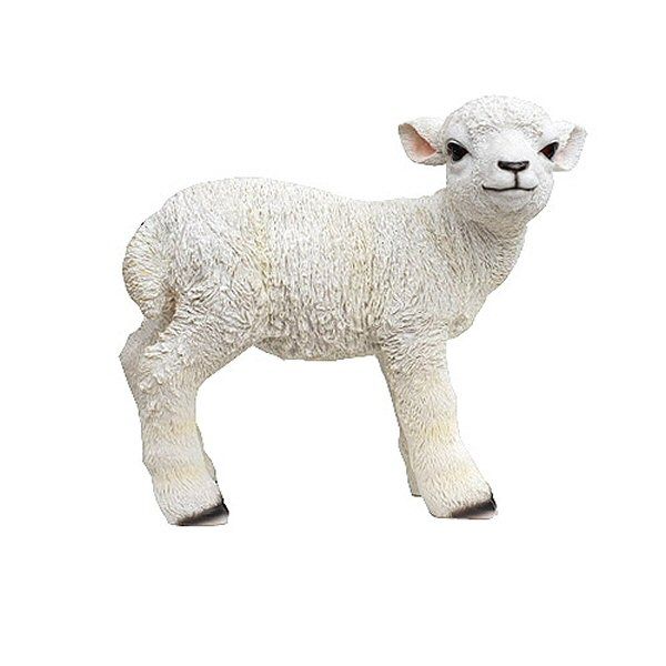 Vivid Arts 50cm Standing Lamb Resin Ornament - XRL-LAMB-A
