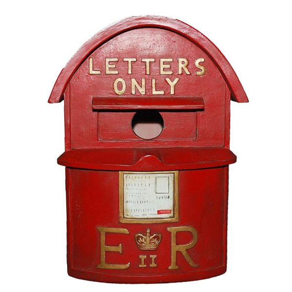 Vivid Arts 24cm Red Letterbox Birdhouse Resin Ornament - XBC-LTBX-D