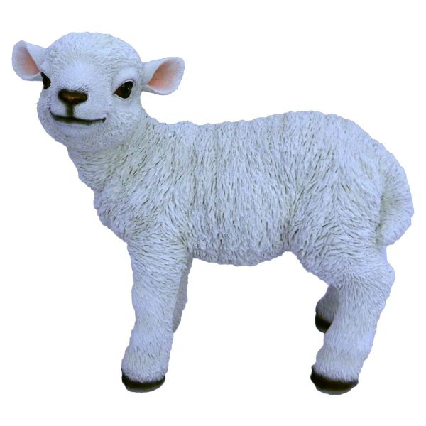 Vivid Arts 38.5cm Standing Lamb Resin Ornament - XRL-STLB-B