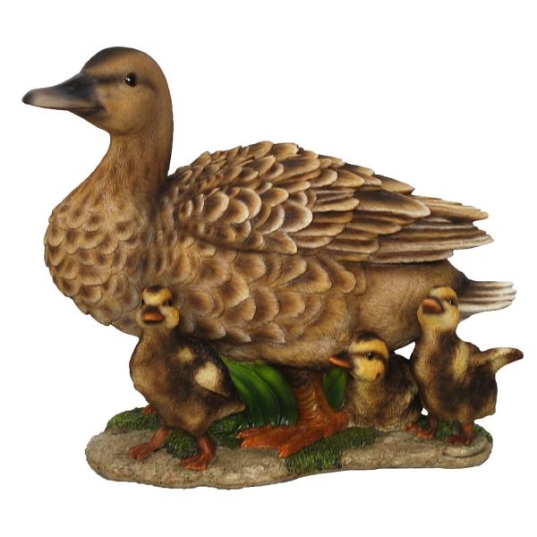 Vivid Arts 30cm Duck Family Resin Ornament - XRL-DCKD-B