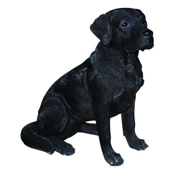 Vivid Arts 54cm Black Labrador Dog Resin Ornament - XRL-BLAB-A