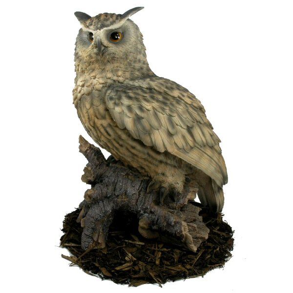 Vivid Arts 60cm Eagle Owl Resin Ornament - XRL-EGWL-A
