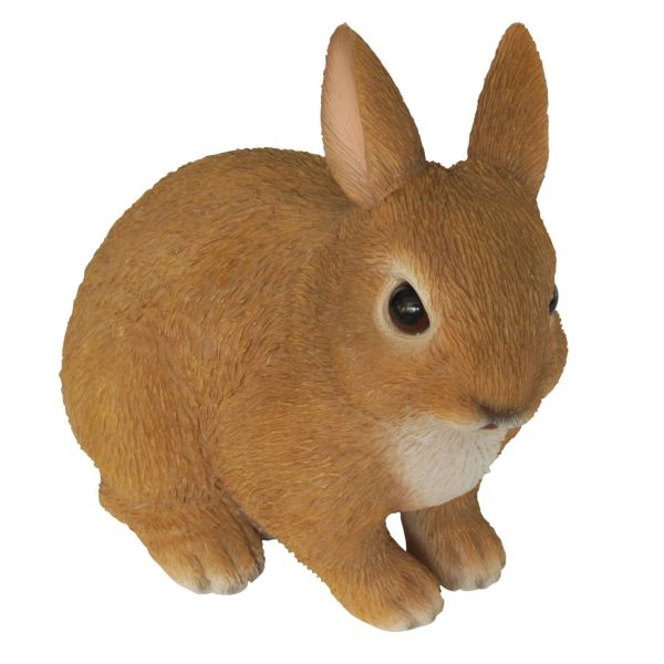 Vivid Arts 16cm Young Sitting Rabbit Resin Ornament - XRL-RB20-E