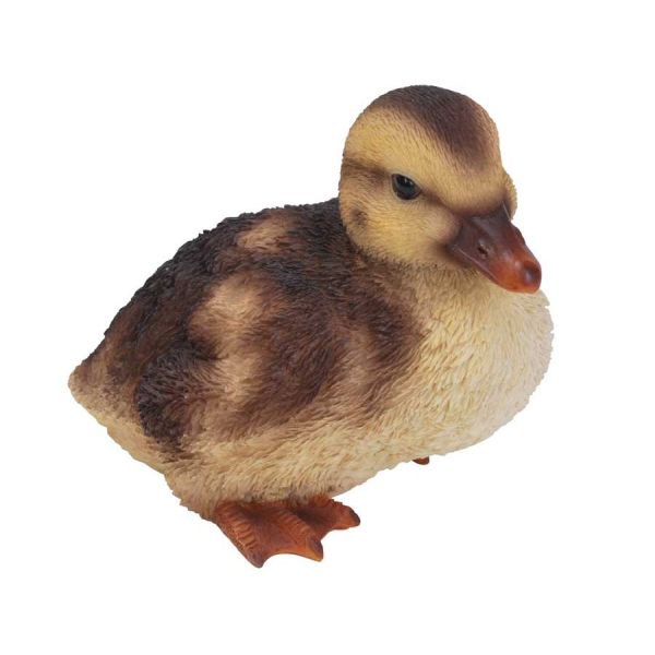 Vivid Arts 12cm Duckling Squatting Resin Ornament - NF-DK22-F