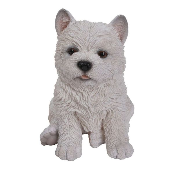 Vivid Arts 31cm Sitting West Highland Terrier Resin Ornament - XRL-WHTS-B